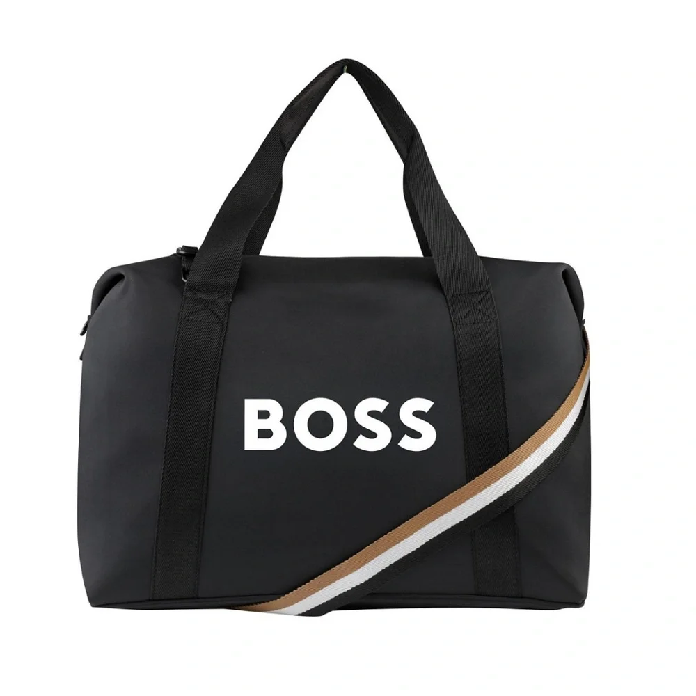boss travel bag men's Air - Best Carry On this BOSS Menswear holdall is made in sporty material with trims in synthetic coated fabric BOSS Black Logo Duffle Bag